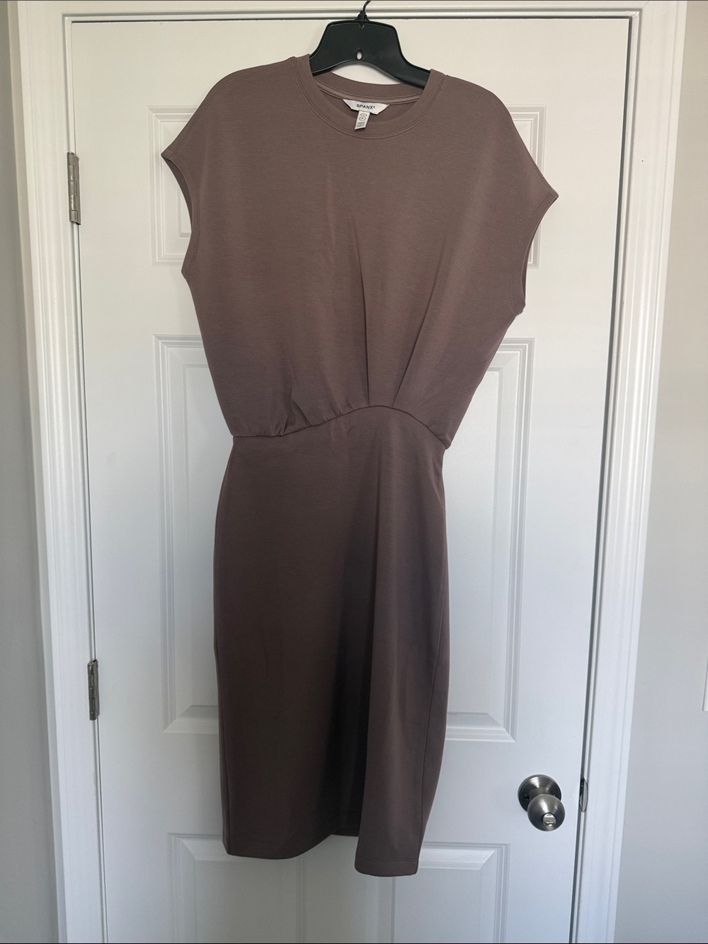 Spanx AirEssentials Gathered Waist Dress in Smoke